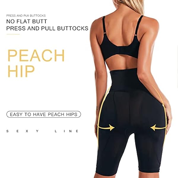 Ropa moldeadora de cintura alta acolchada para mujer, entrepierna regordeta, cuerpo de cadera, belleza, levantamiento de glúteos, control de abdomen