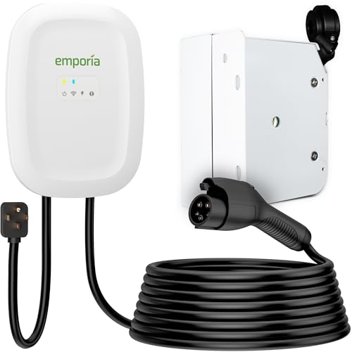 Emporia Level 2 EV Charger with WiFi & Cable Management