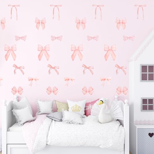 28 Pegatinas de lazo para pared, decorativo, removible miniatura 6