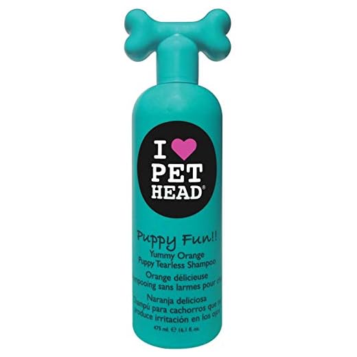Pet Head Puppy Fun!! Tearless Shampoo, 16.1oz Yummy Orange,00412A