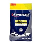 SANDEZIA Bedding Drying Powder – Horse Stall Refresher, Odor Eliminator, Barn Stall Deodorizer for Chicken Coop, Livestock, 22 lb