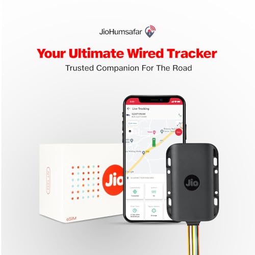 Image of Jio GPS Tracker for Fleet (Wired Tracker) | Pre-Recharged SIM for 1 Year | JioHumsafar Mobile App (Android & iOS)