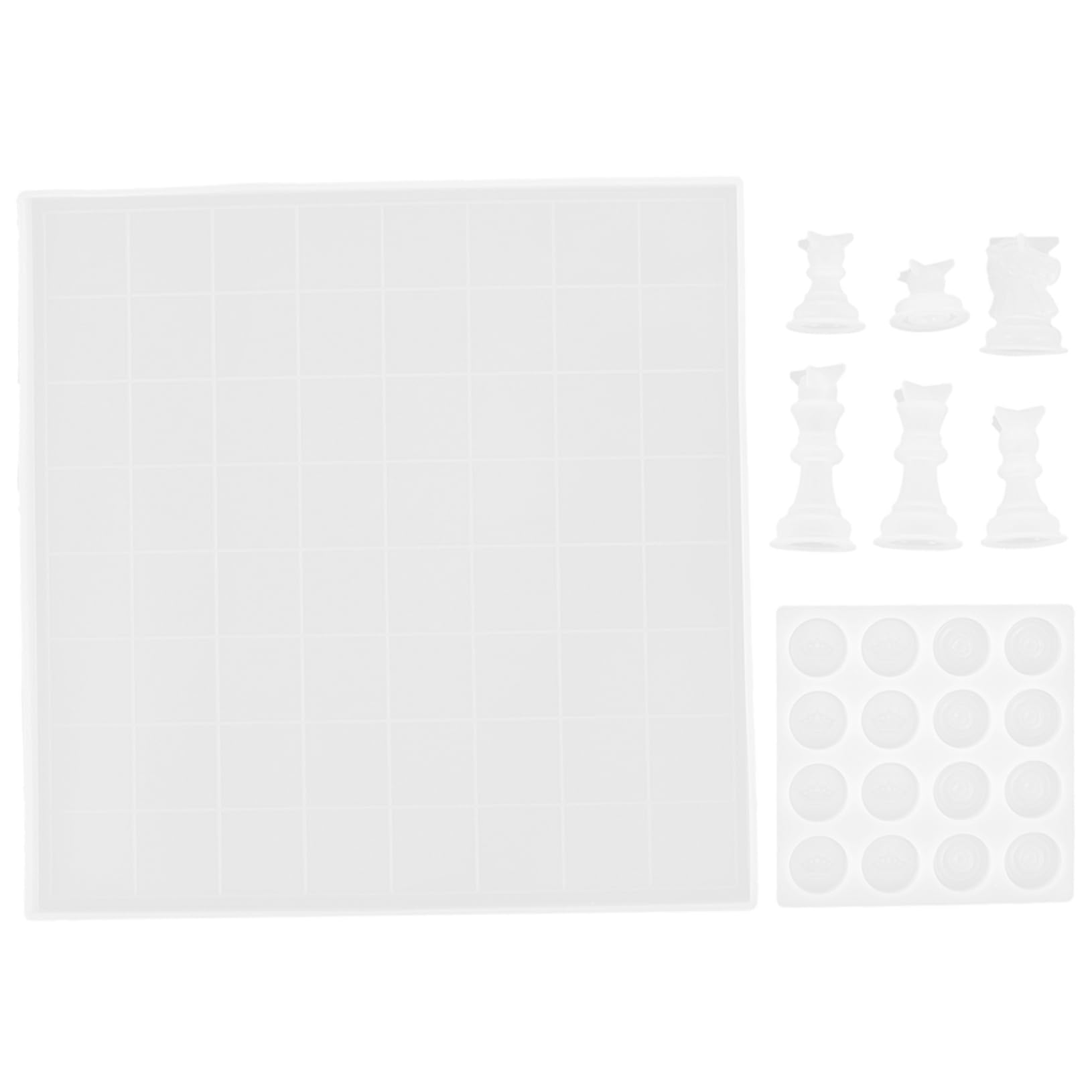 DOITOOL Stampo in Silicone Per Scacchi Stampi Fai Da Te Per Scacchi Stampi Per Flessibili e Riutilizzabili Per Artigianato Per Casa
