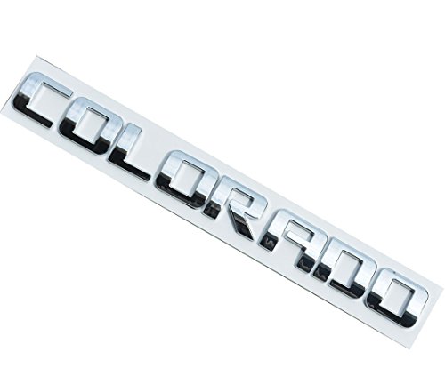Image of Aimoll 3pcs Colorado Letters Emblems,3D Decal Badges Glossy for Gm Silverado (Chrome)