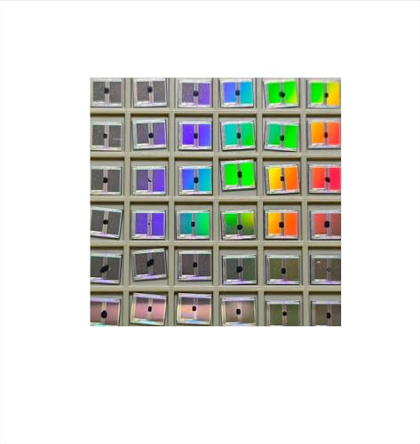 Bare CPU Die Silicon Wafer Chip, IC Semiconductor Sample with CMOS Circuit Structure for Engineering Education, Tech Display and Collection (4 * 3mm 72 pcs/Box)