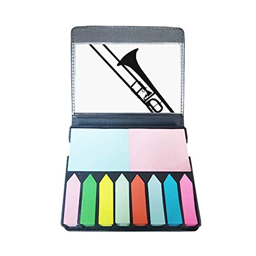Boîte marque-page trombone musique classique et autocollant note couleur pour cadeau