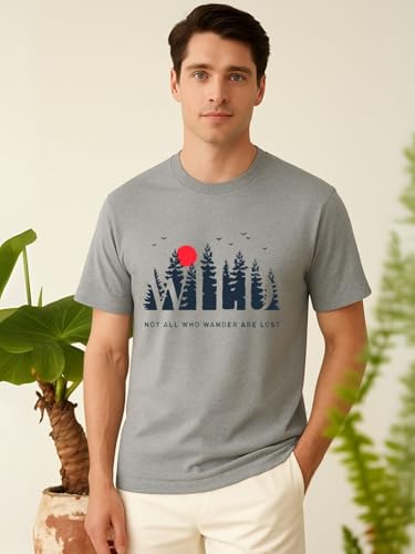 Image of Nobero Men's Graphic Printed Regular Fit Cotton T-Shirt (Pack of 3)