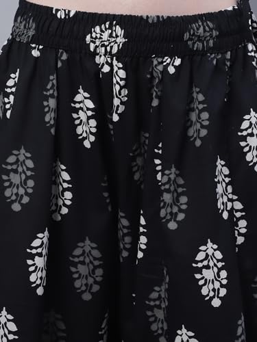 Image of TAG-7 Women Printed Flared Palazzos