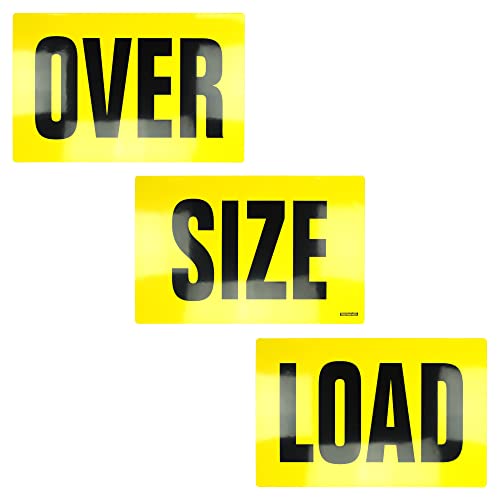Oversize Warning Products - Magnetic Over Size Load Sign 3 piece (18 x 84) - Made in USA