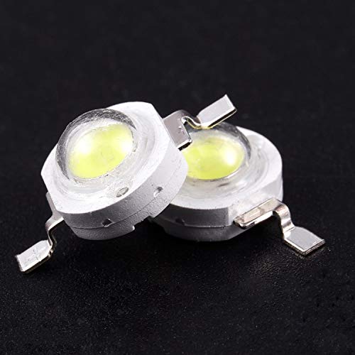 20 Pz High 2 Pin 3W Emettitore di Perle a Led