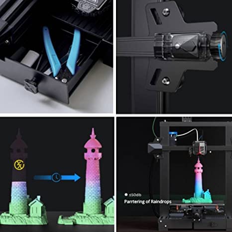 Image of 3IDEA Ender 3 V2 Neo 3D Printer with CR Touch PC Stainless Platform Full-Metal Extruder Resume Printing 200 * 200 * 250