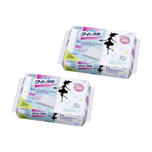 トイレクイックル つめかえ用 ジャンボパック 20枚 詰替え用まとめ買いセット YOLOGYA (2個セット)
