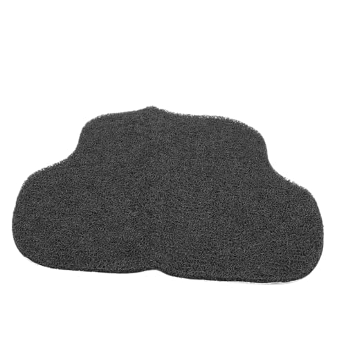 Alfombrillas de coche universales de PVC gris y tapete antideslizante