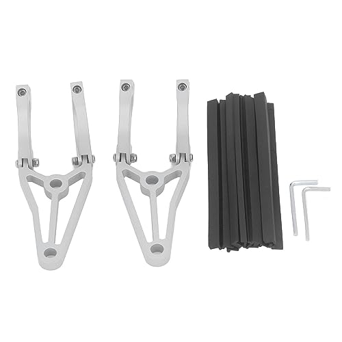 Support de phare moto 33-41mm argent pour tube de fourche de tête de lampe de moto