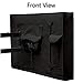 COOSOO Outdoor TV Cover Heavy duty Waterproof TV Cover Box Black with Bottom Seal Heat Resistant Weatherproof Dustproof Anti UV Outside Television Protector (55-58in)