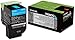 Lexmark 70c0xcg Return Program Extra High-Yield Toner, 4,000 Page-Yield, Cyan, Taa Compliant