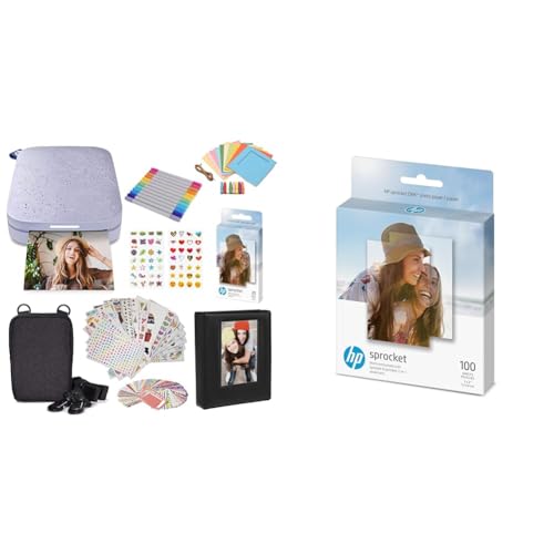 Imprimer des photos instantanees avec HP Sprocket rose de poche et son papier adhesif