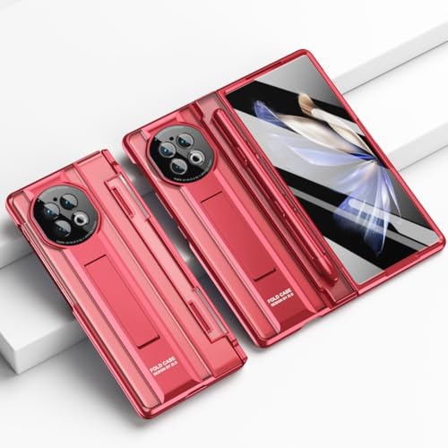 Coque VIVO X Fold 2 résolvant les risques de chute avec porte-stylo rouge