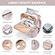 GOLF QUALITY Laptop Rucksack, Rucksack Handgepäck 16 Zoll, Rucksack Damen und Herren, Taagesrucksäcke Wasserdicht, Backpack Daypack für Schule, Fahrradfahren, Freizeit und Reise Grau Rosa
