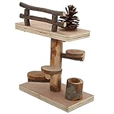 Large application : ce terrain de jeu pas seulement un jouet mais un centre d'exercice multifonctionnel. Il convient également aux hamsters et aux petits animaux, leur permettant de grimper, de courir et de mâcher à leur guise, favorisant ainsi leur santé et leur bien-être en général.
