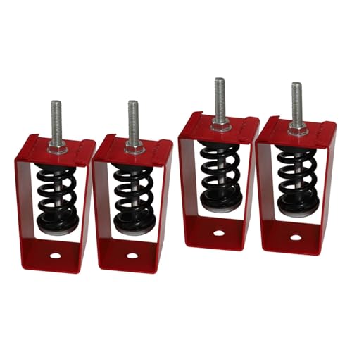 harayaa 4 Pieces Ceiling Spring Vibration Isolator Hangers Shock Absorber Metal Anti Vibration Damper for Home Theater Bedroom Studio, 10 to 20kg