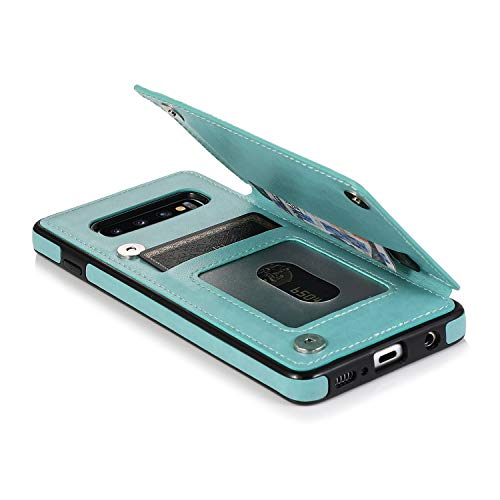 Coque Samsung S10e vert avec fente carte et support vidéo - 6