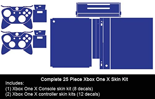3D Carbon Fiber Black - Air Release Vinyl Decal Mod Skin Kit By System Skins - Compatible With Microsoft Xbox One X (Xb1X) #TOP4