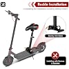 Saddle Seat for Electric Scooter, Adult Electric Scooter Seat with Aluminum Fixed Rod and PU Breathable Cover, Height Adjustable Seat Saddle Compatible with Xiaomi M365 | Pro Electric Scooters