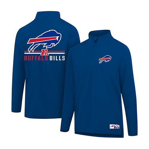 Camiseta con cremallera de cuarto de la NFL confección supersuave hombre