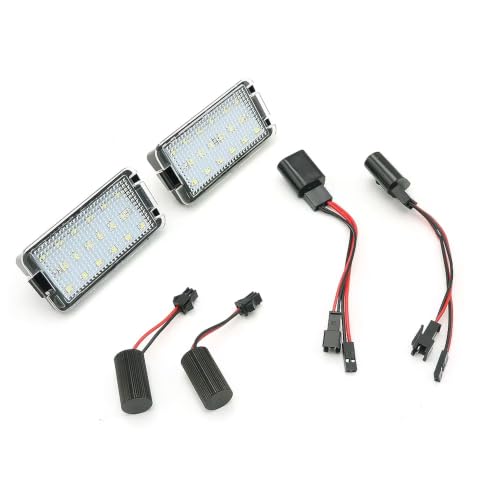 Luz matrícula auto para Seat Ibiza 6L y Leon 1M con tecnología LED blanca 6000K