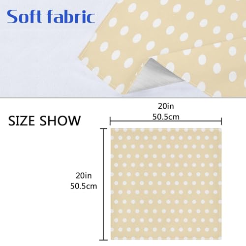 Servilletas de Tela Beige con Puntos Qilmy Pack 6 miniatura 7