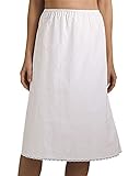 Velrose 100% Cotton Half Slip, White, Large