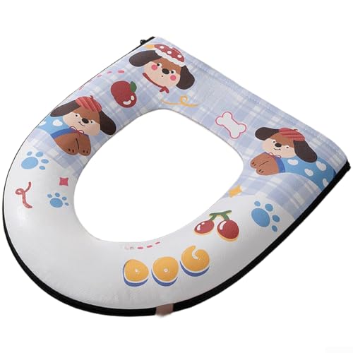 Funda para asiento de inodoro, impermeable, lavable para todas las estaciones, con cremallera de aromaterapia, para el hogar, baño, cojín estilo verano (B)