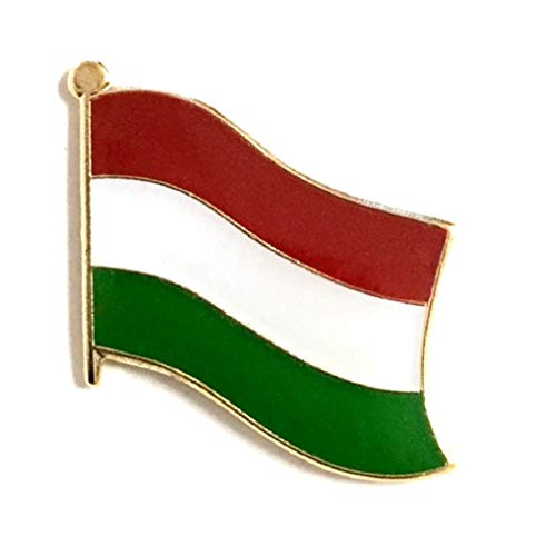 PACK of 3 Hungary Single Flag Lapel Pins, Hungarian Pin Badge