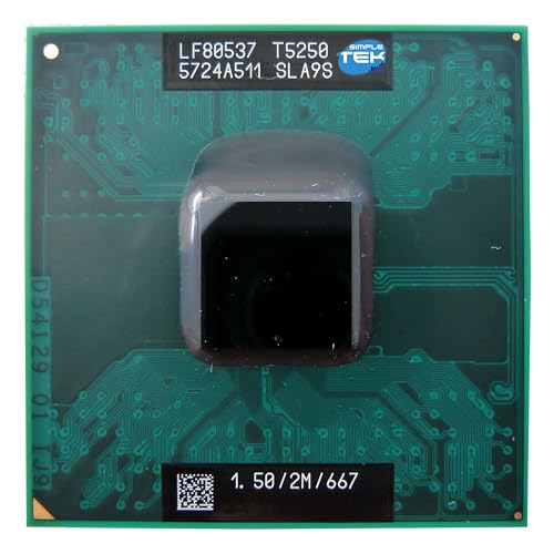 SIMPLETEK - Procesador móvil Core 2 Duo T5500 1,66 GHz Socket 478 (PPGA/FCPGA) 2 núcleos/2 subprocesos (reacondicionado)