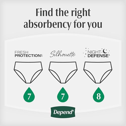 Depend Night Defense Adult Diapers for Women, Large, 14 Count - image 7