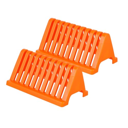 MOLUCKFU 2pcs Slide Rack Drainers Microscope Slide Drying Rack Lab Drying Rack Cloth Drying Rack Laboratory Microscope Slides Sample Slide Staining Storage Shelf Glass Slide Drain Stands Pp