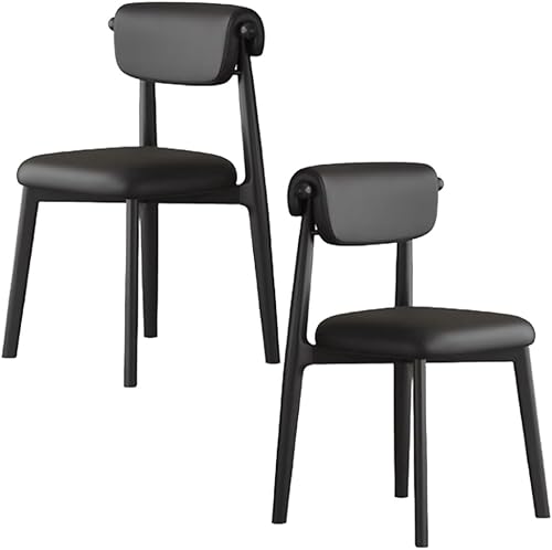 Miniatura 46 de YVYKFZD Juego de sillas de comedor, silla de comedor de madera maciza, sillas de cocina tapizadas, silla de sala de estar con respaldo curvo, para