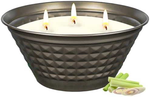 Amazon.com: Citronella Candles Outdoor - Large 23oz Citronella Candles ...