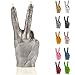 Produktbild Candellana Hand Peace Kerze - Hand Figur - Coole Deko - Gothic Deko - Grunge Deko Kerze - Heavy Metal Deko - Grunge Room Decor - Büro Gadgets - Kerzen Deko - Lustige Kerze