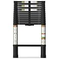 SPIEEK Telescoping Ladder for RV & Attic, 16.5FT Aluminum Extension Ladder with Dual Locking Mechanism, Max Load 330lbs, Compact Foldable Ladder for Roof, Home, Travel Trailer & Multi-Surface Use
