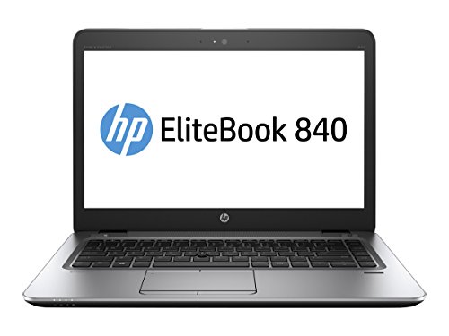 Image of HP Elitebook 840 G4 14in Notebook, Windows, Intel Core i5 2.5 GHz, 8 GB RAM, 256 GB SSD, Silver (1GE41UT#ABA) (Renewed)