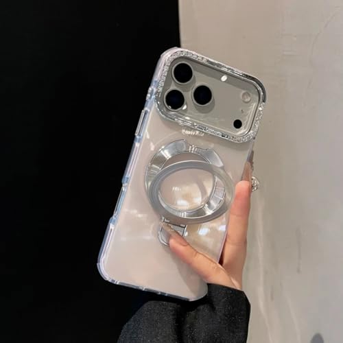 RNOZX iPhone 12 Pro Max�p �O���f�[�V�����}�O�l�b�g���X�^���h�t���X�}�z�P�[�X �_�C�������h�X�^���h �ϏՌ��J�o�[�iiPhone 12 Pro Max�p/�O���[�j