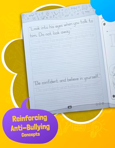 Image of English Handwriting Practice | Normal Font | English Writing Book 3 - Don't Bear the Bully Story Writing for Kids | Build Social Awareness Skills [Paperback] Woodsnipe Publishing House