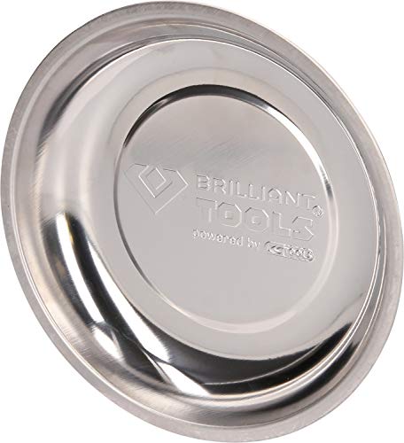 BRILLIANT TOOLS BT691160 Plateau magnétique en inox , Ø 150  mm [Powered by KS TOOLS] Cover