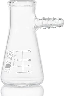 Globe Glass, Filtering Flask, 25mL, Dual Graduations, ASTM E1406, 6/Box