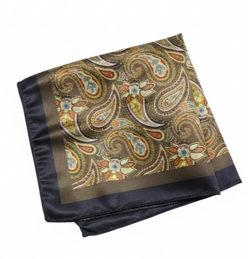 Stylish Floral Print Formal Pocket Square for Men, Wedding Handkerchief for Suits, Blazers & Tuxedo, Men's Bandhgala and Modi Jacket