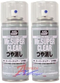 TOP Satisfied Creos GSI MR HOBBY ACRYLIC SPRAY 170ml MR. Super Clear FLAT MATT B514 New