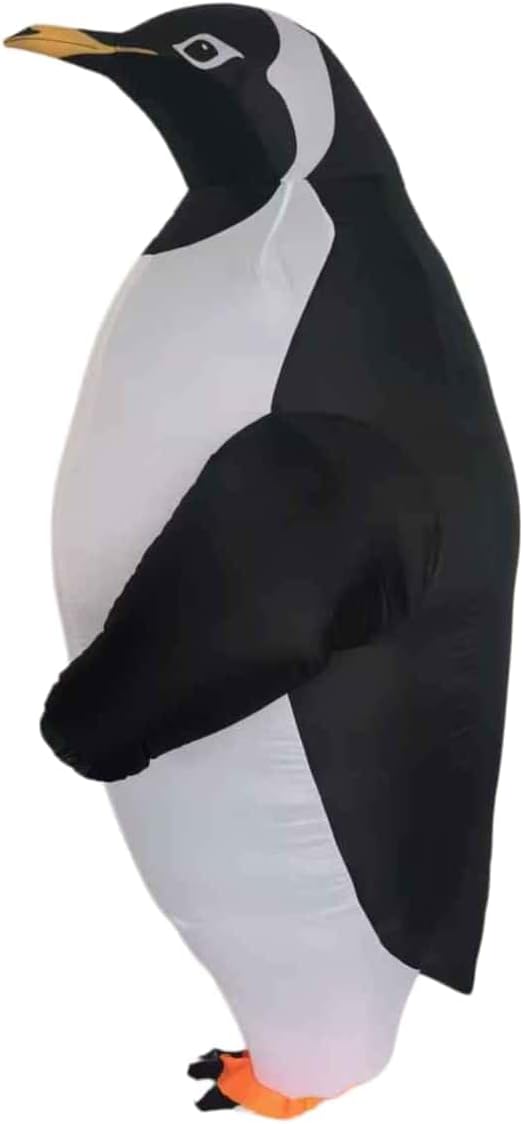 Inflatable Penguin Costume for Adults, Funny Blow Up Suit, Realistic Animal Design, One Size Fits Most, Halloween, Christmas, Carnival