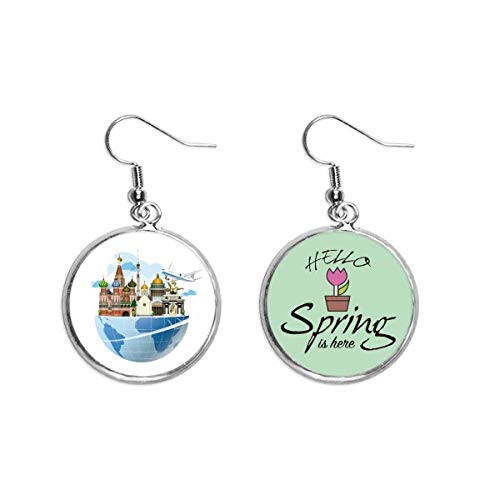Pendientes de San Basilio joyeria decorativa de avion para mujer en primavera
